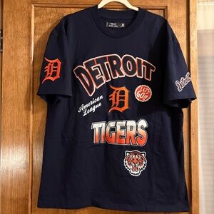 Men's Detroit Tigers Pro Standard Navy Turn It Up Dropped Shoulder T-Shirt